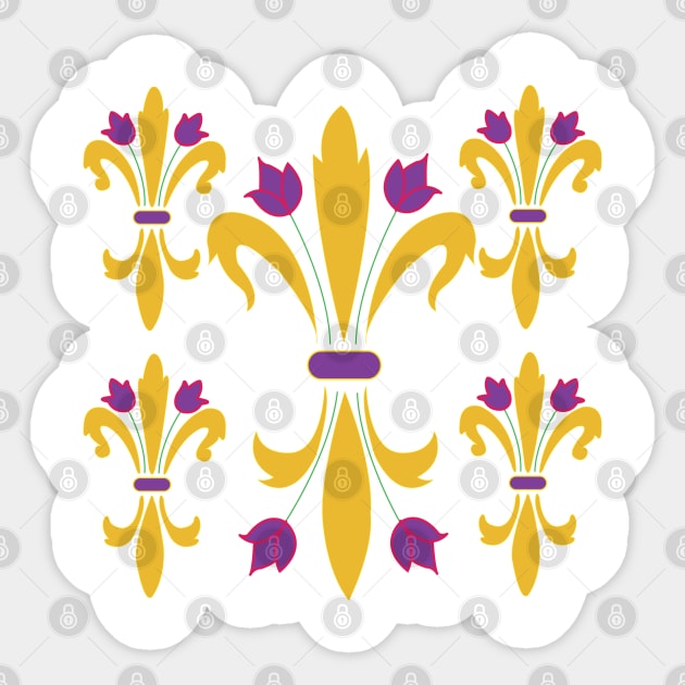 Fleur De Lys Sticker by DickinsonDesign